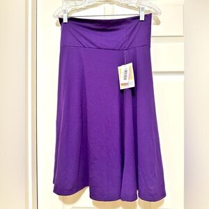 NWT Lularoe Azure Skirt Purple Size M